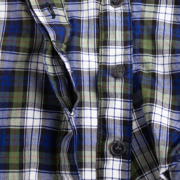 Tory Burch Tartan Plaid Button Down Ruffle Shirt - Size 12 - Picture 13 of 13